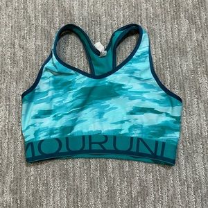 Blue Tye Dye Under Armour Sport Bra
